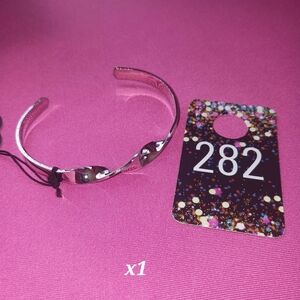 Paparazzi Silver Bracelet with Black Accents